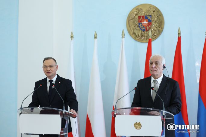 Polish president vows efforts towards Armenia's integration into European family