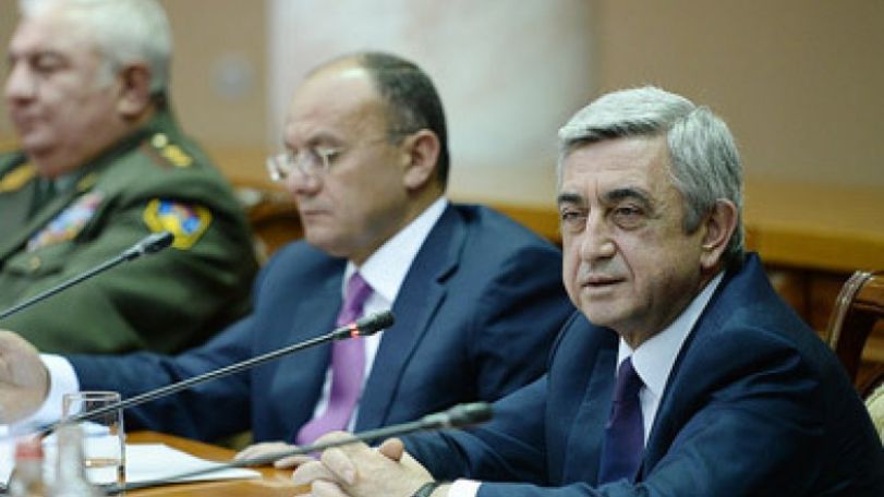 Նախագահ Սերժ Սարգսյանը՝ ՊՆ-ում. «Առաջընթացը մեր Զինված ուժերում տեսանելի է»
