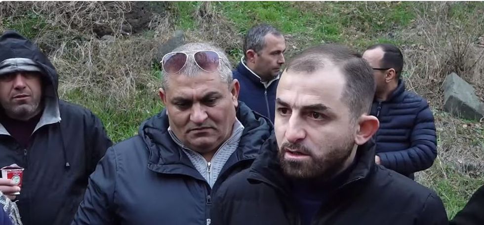 Taxi drivers protest in Yerevan