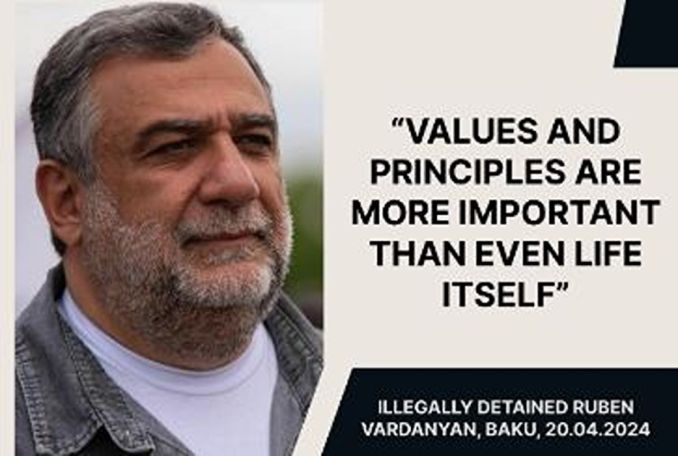 International community urged to condemn Ruben Vardanyan's illegal detention in Baku