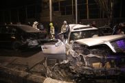 7 автомобилей столкнулись ночью на проспекте Мясникяна в Еревана