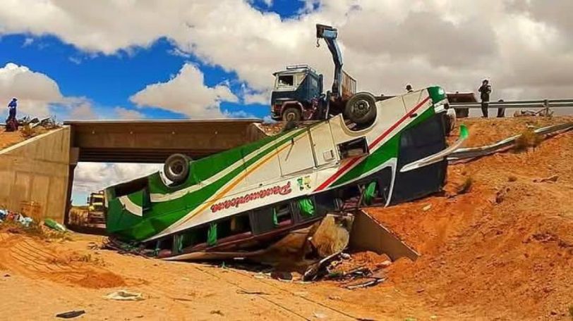 19 killed in bus crash in southern Bolivia