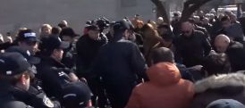 Police clash with protesters outside Armenian government