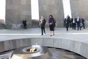 Georgian FM visits Armenian Genocide Memorial