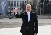 Aliyev visits occupied Stepanakert