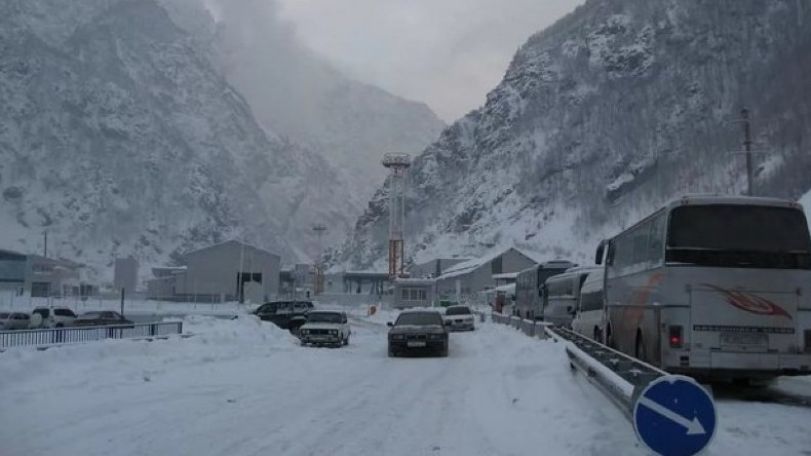 Around 700 Armenian trucks stuck at Russia-Georgia border
