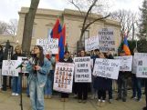 Վաշինգտոնում Ադրբեջանի դեսպանատան առջև հայ երիտասարդները բողոքի ակցիա են իրականացրել