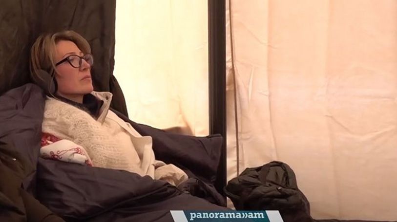 Mane Tandilyan hospitalized after five days of hunger strike in central Yerevan