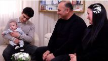 Family of fallen soldier Narek Ginosyan welcomes baby boy