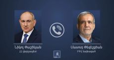 Նիկոլ Փաշինյանը Մասուդ Փեզեշքիանին տեղեկացրել է հայ-ադրբեջանական բանակցությունների արդյունքները