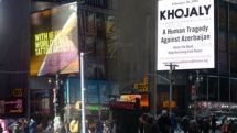 No banners promoting Azerbaijani version of Aghdam events detected on Times Square