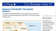 Open Democracy: Nagorno Karabakh Republic manages to pursue successful foreign policy and international ties