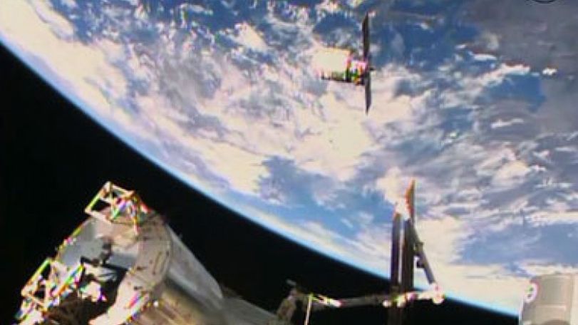Russian space freighter undocks from orbital station