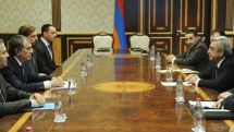 Serzh Sargsyan meets Rosneft chairman Igor Sechin