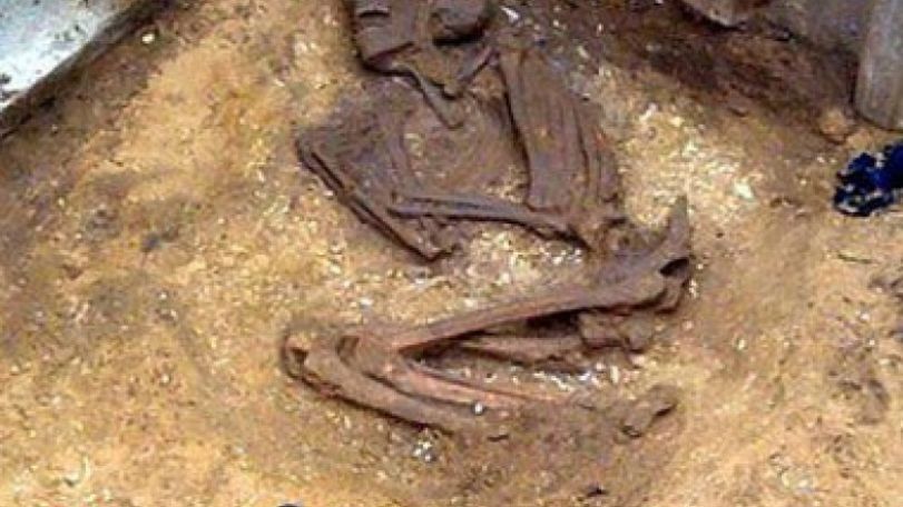 Ancient skeleton found in North Yorkshire sewer trench
