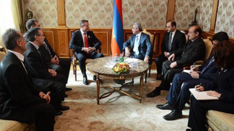 ՀՀ Նախագահն ընդունել է Աթլետիկայի միջազգային ֆեդերացիայի և Բալկանյան երկրների աթլետիկայի ֆեդերացիաների ասոցիացիայի ղեկավարության