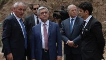 Serzh Sargsyan visits construction site of Jermuk Group’s new plant 