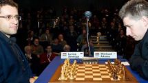 Aronian ties game with Adams