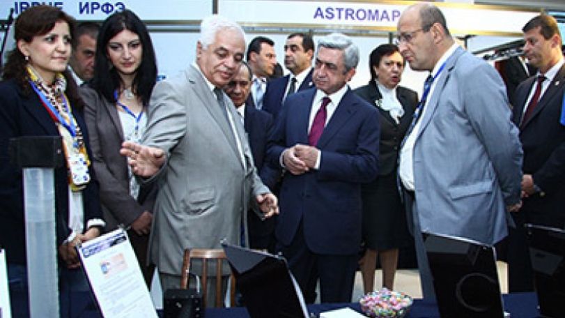 Серж Саргсян присутствовал на церемонии открытия выставки «DigiTec Expo-2013»