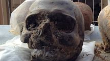 Roman skulls washed down lost river
