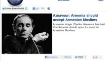 Aznavour: Armenia should accept Armenian Muslims