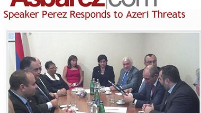Speaker Perez responds to Azeri threats