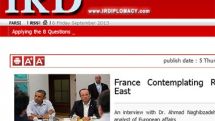 France contemplating return to Middle East