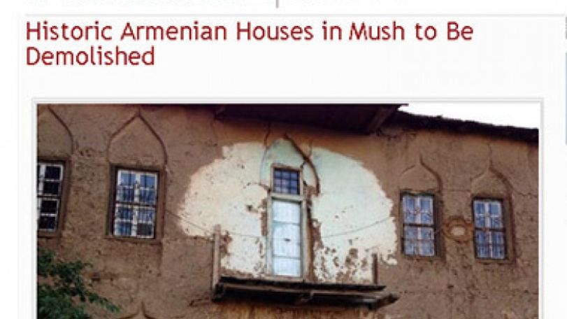 Historic Armenian houses in Mush to be demolished
