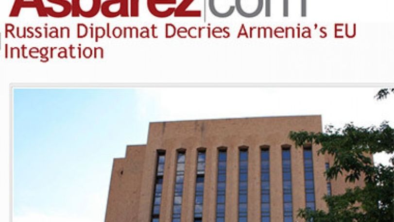 Russian diplomat decries Armenia’s EU integration