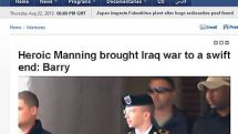 Heroic Manning brought Iraq war to a swift end - Tighe Barry