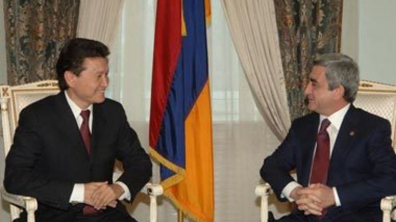 Serzh Sargsyan meets with FIDE President Kirsan Ilyumzhinov