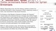 Tbilisi Armenians raise funds for Syrian Armenians