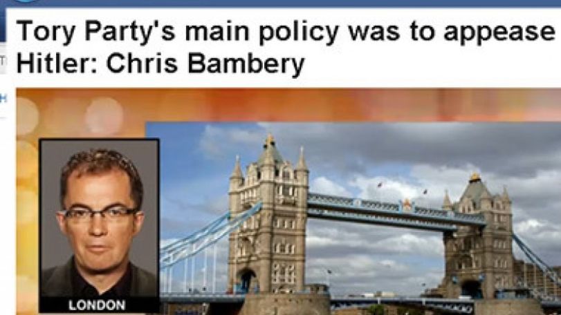 Tory Party's main policy was to appease Hitler - Chris Bambery
