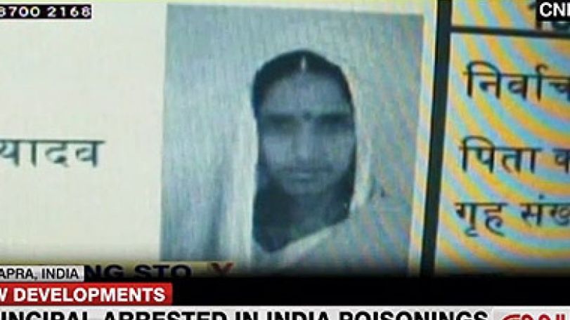 Indian headmistress tied to poisoned lunches arrested