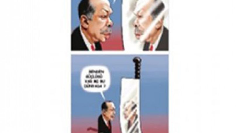 Another cartoon of Erdogan in Turkey’s Cumhuriyet