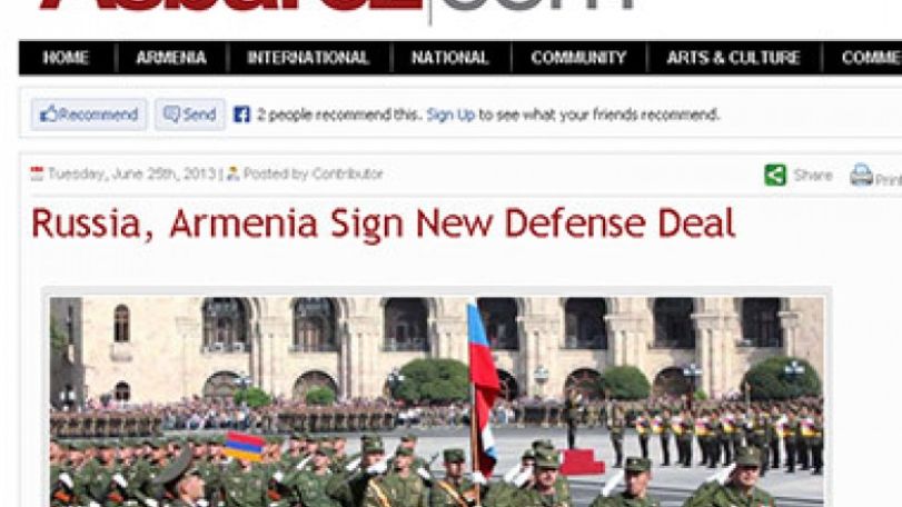 Russia, Armenia sign new defense deal