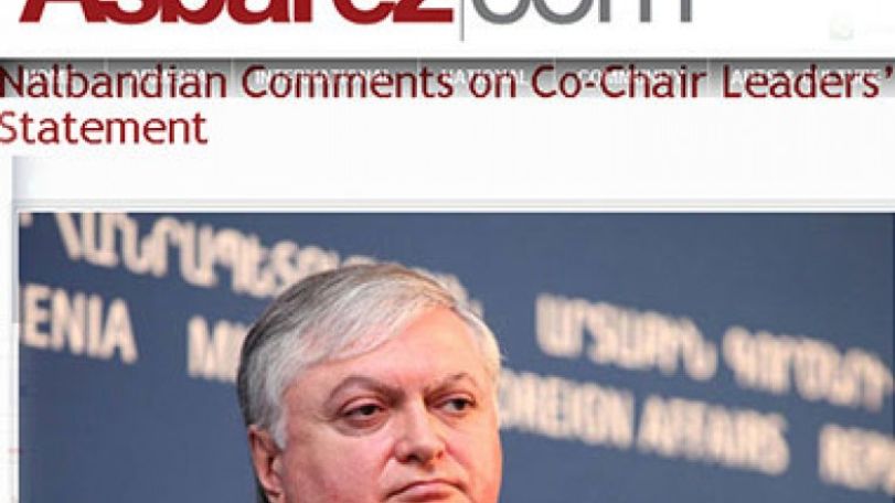 Armenian FM comments on co-chair leaders’ statement