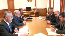 Serzh Sargsyan, Bako Sahakyan meet in Artsakh 