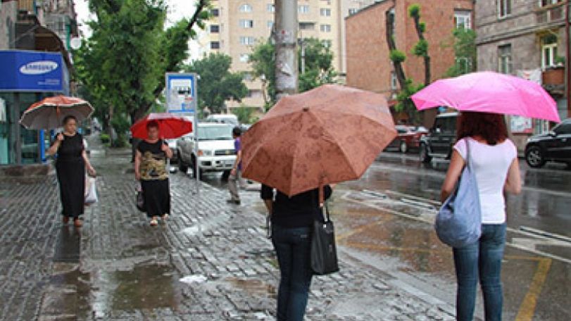 В ближайшие дни осадки на территории Армении продолжатся