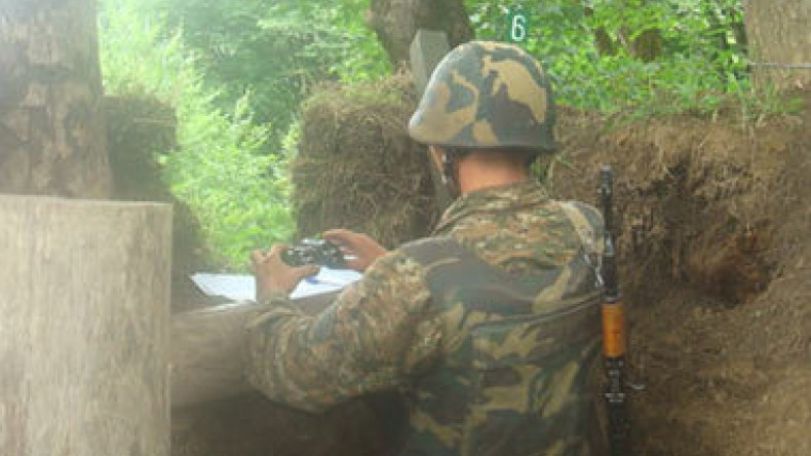 NKR Defense Army: Armenian soldier injured by bullet shot from Azerbaijan