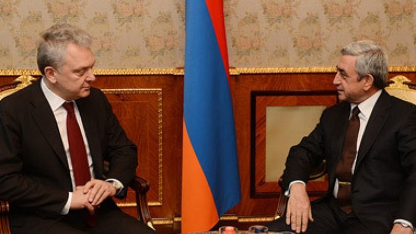 Serzh Sargsyan, Viktor Khristenko discuss economic ties
