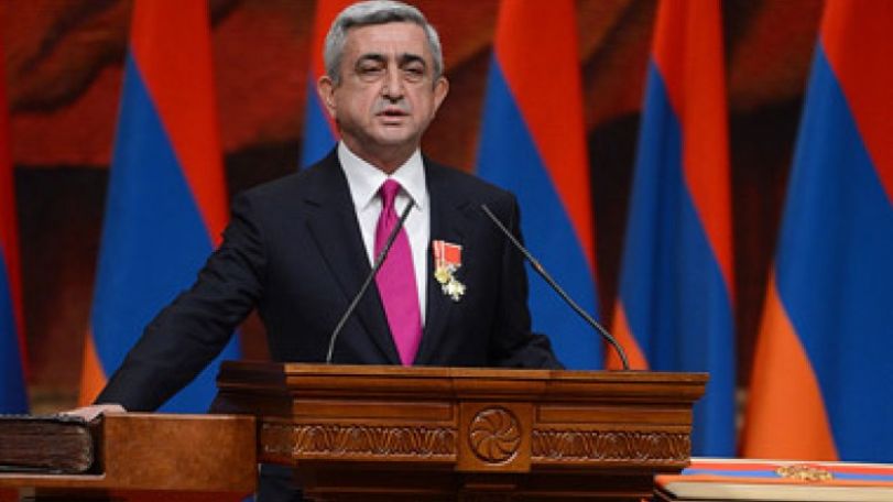 Serzh Sargsyan assumes office of Armenian President at National Assembly extraordinary session