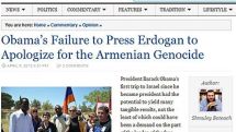 Обама должен заставить Турцию признать Геноцид армян. «Algemeiner» о ядовитой политике Эрдогана и былых обещаниях президента США