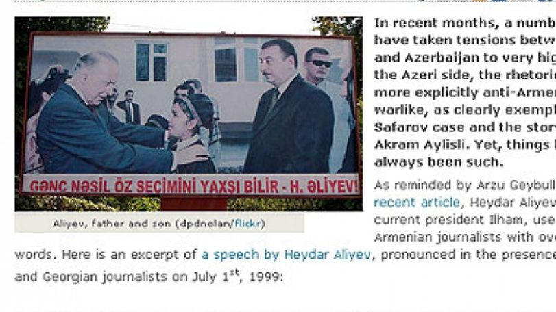 Balcanicaucaso.org: Heydar and Ilham Aliyevs’ views on Karabakh settlement differ 