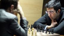 Candidates: Carlsen grinds down Radjabov to catch Kramnik in first place, Aronian draws with Grischuk 