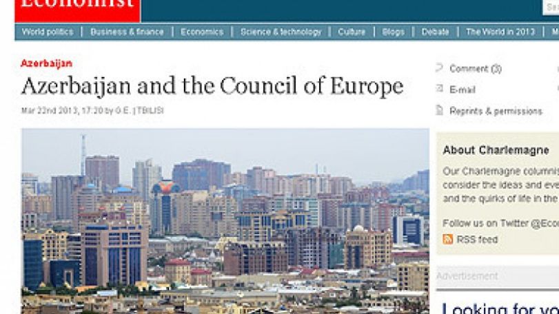 «The Economist». ԵԽԽՎ-ում Ադրբեջանի քաղբանտարկյալների վերաբերյալ տերմինի արգելափակումը  «աննման լկտիություն» է