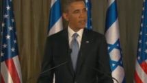 US, Israel talk tough on Iran during Obama visit