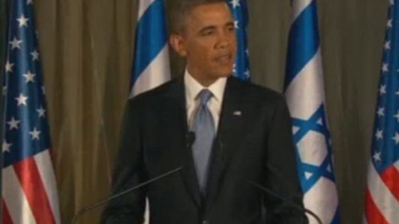 US, Israel talk tough on Iran during Obama visit