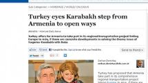 Hurriyet Daily News: Turkey offers Armenia to take part in its regional transportation project