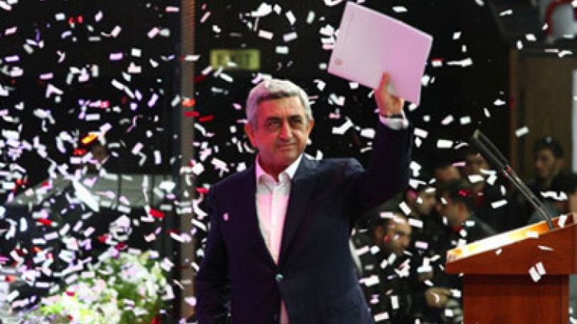 Serzh Sargsyan wins presidential election